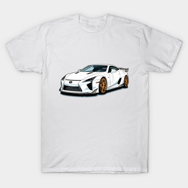 LFA JDM Cartoon Print T-Shirt by SynchroDesign